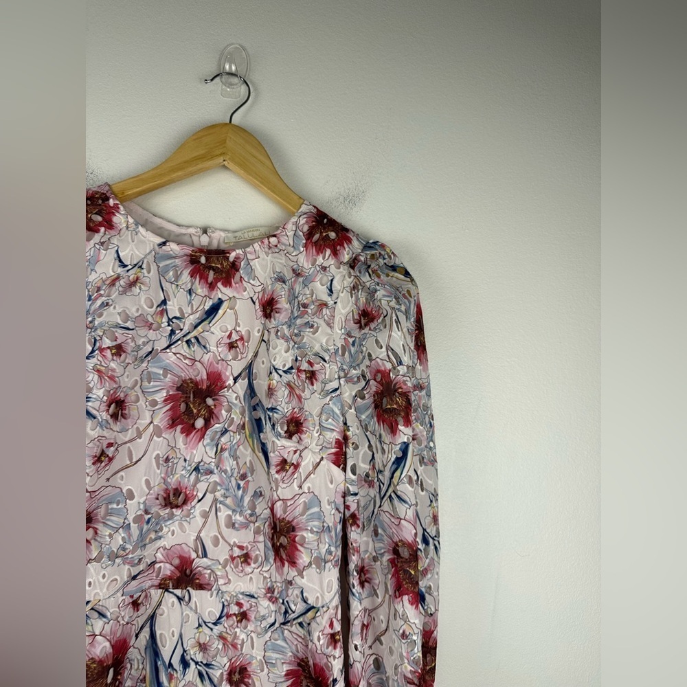 La Maison Talulah Bonita Floral Eyelet Cocktail Mini Dress Women’s Sz XS - Picture 5 of 12
